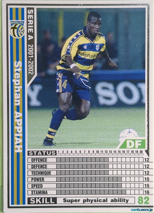 Panini WCCF Football WCCF/2001-2002-166/288 N Stephan Appiah Trading Card NM