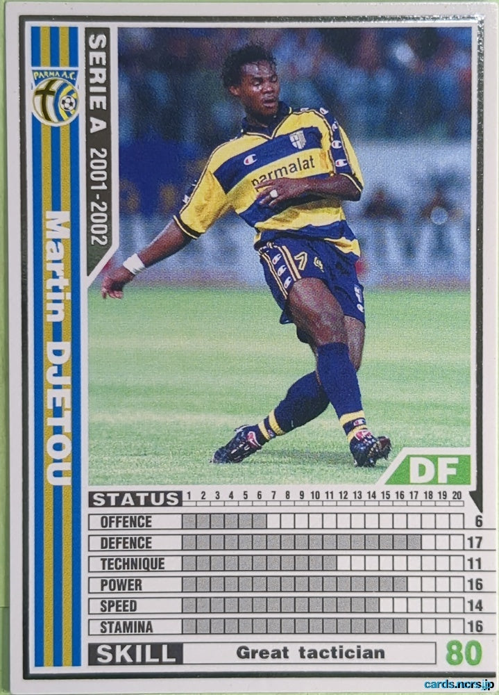 Panini WCCF Football WCCF/2001-2002-164/288 N Martin Djetou Trading Card NM