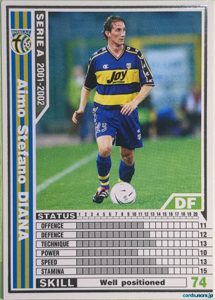 Panini WCCF Football WCCF/2001-2002-163/288 N Aimo Stefano Diana Trading Card NM