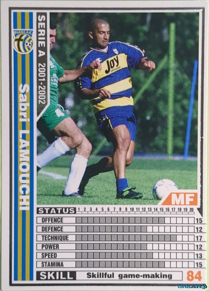 Panini WCCF Football WCCF/2001-2002-171/288 N Sabri Lamouchi Trading Card NM