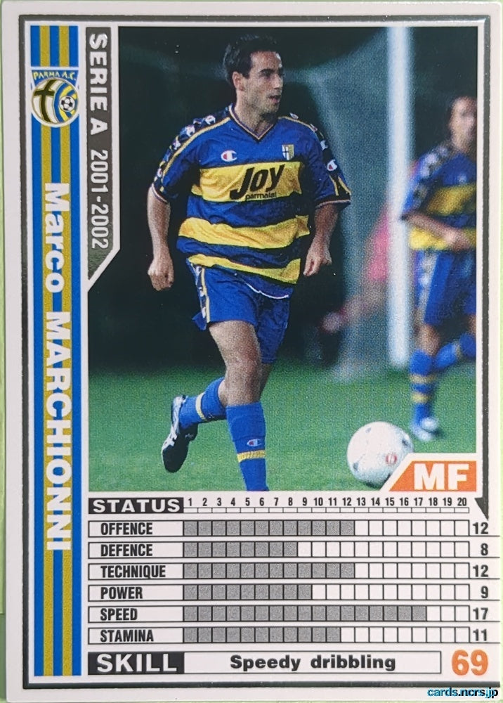 Panini WCCF Football WCCF/2001-2002-172/288 N Marco Marchionni Trading Card NM