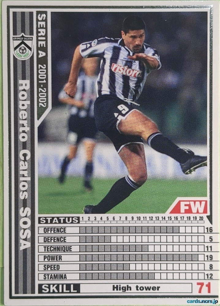 Panini WCCF Football WCCF/2001-2002-A32/32 N Roberto Carlos Sosa Trading Card NM