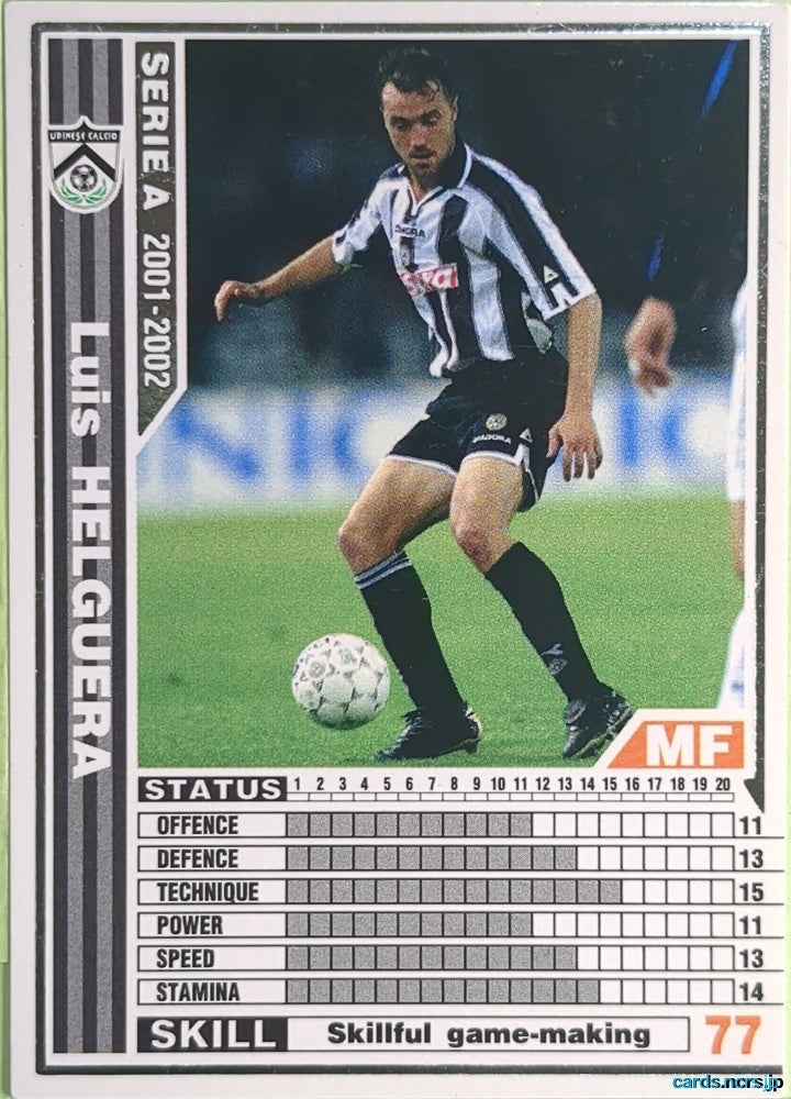 Panini WCCF Football WCCF/2001-2002-248/288 N Luis Helguera Trading Card NM