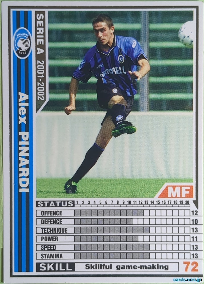 Panini WCCF Football WCCF/2001-2002-010/288 N Alex Pinardi Trading Card NM