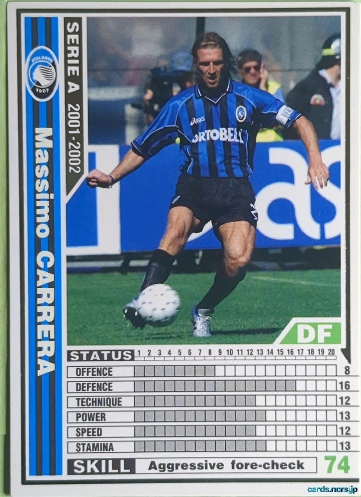 Panini WCCF Football WCCF/2001-2002-003/288 N Massimo Carrera Trading Card NM
