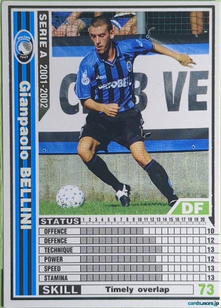Panini WCCF Football WCCF/2001-2002-002/288 N Gianpaolo Bellini Trading Card NM