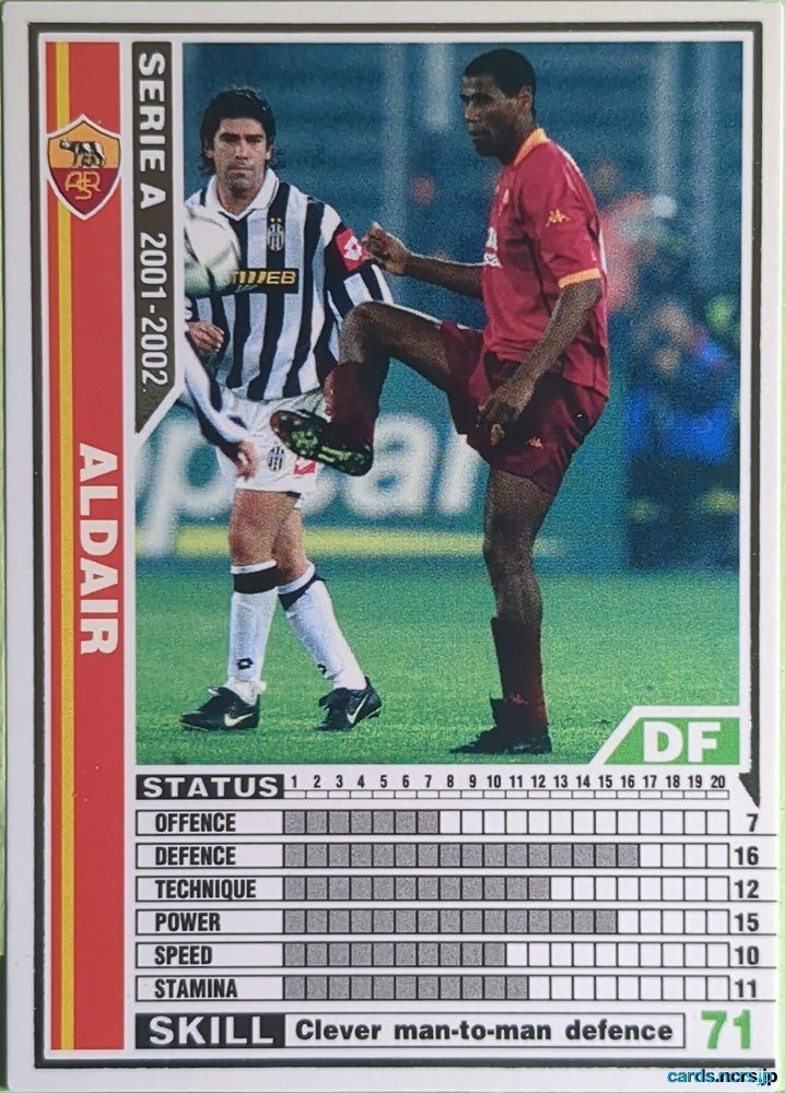 Panini WCCF Football WCCF/2001-2002-210/288 N Aldair Trading Card NM
