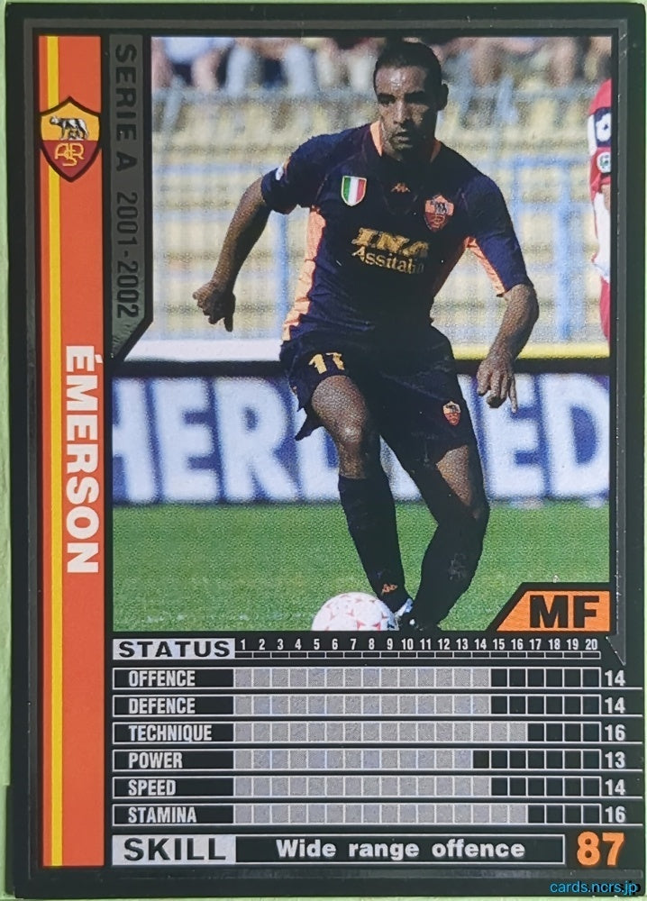 Panini WCCF Football WCCF/2001-2002-217/288 N Emerson Trading Card NM