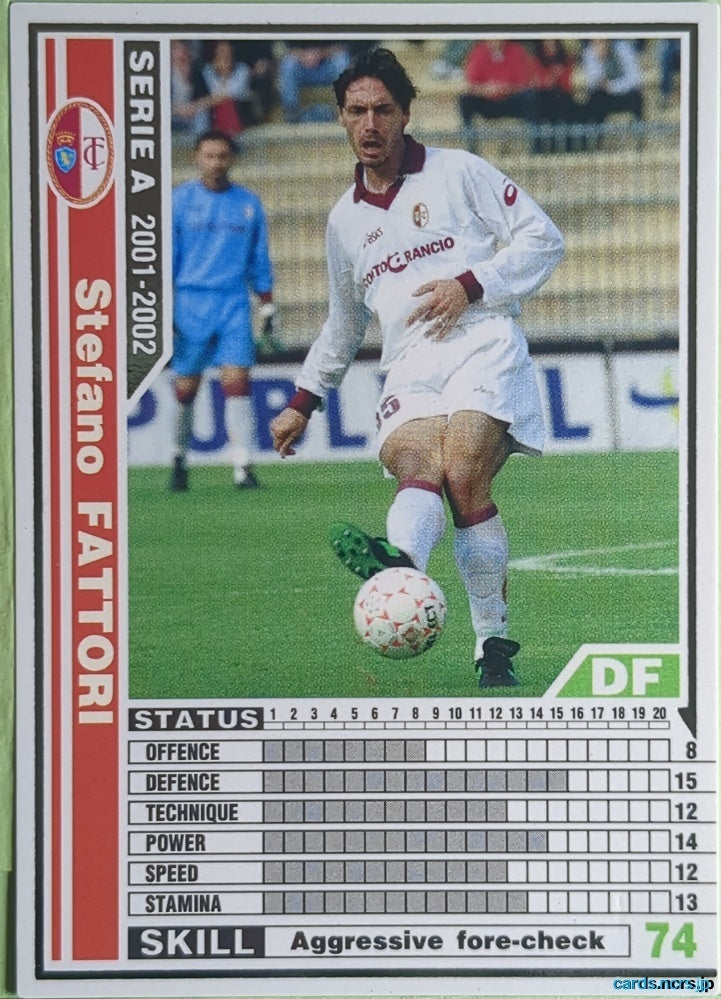 Panini WCCF Football WCCF/2001-2002-228/288 N Stefano Fattori Trading Card NM