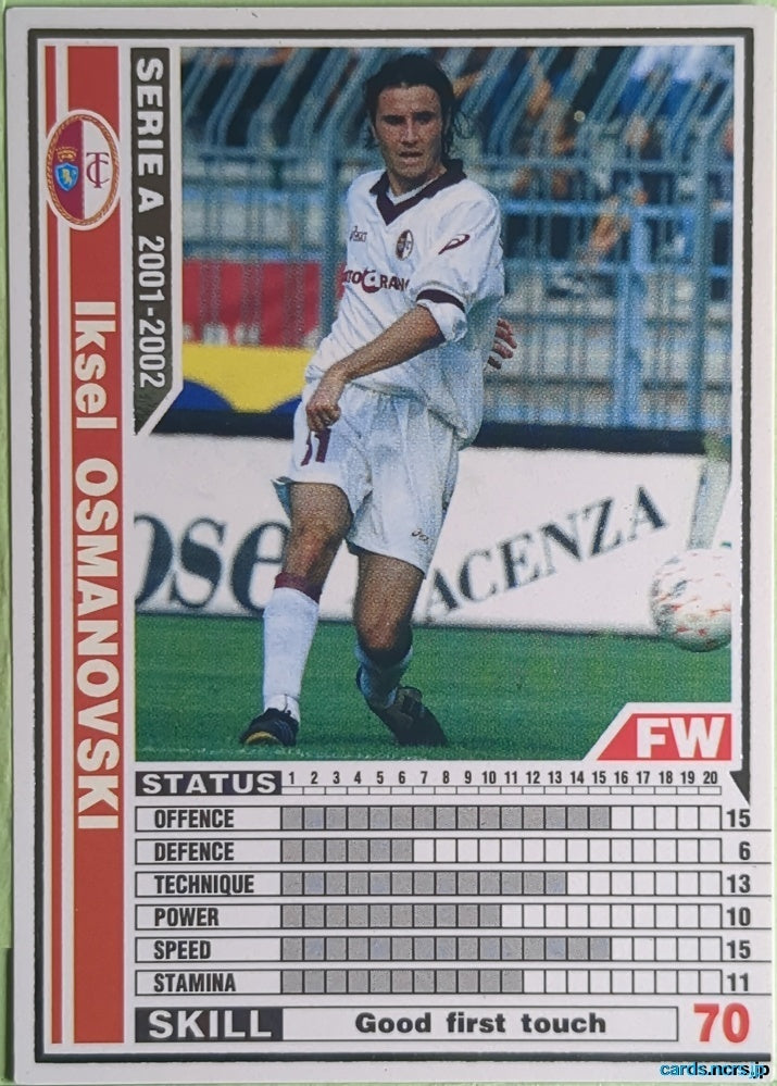 Panini WCCF Football WCCF/2001-2002-240/288 N Iksel Osmanovski Trading Card EX