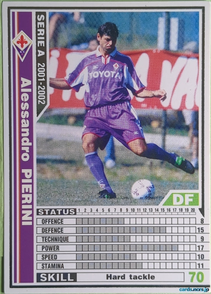 Panini WCCF Football WCCF/2001-2002-067/288 N Alessandro Pierini Trading Card NM