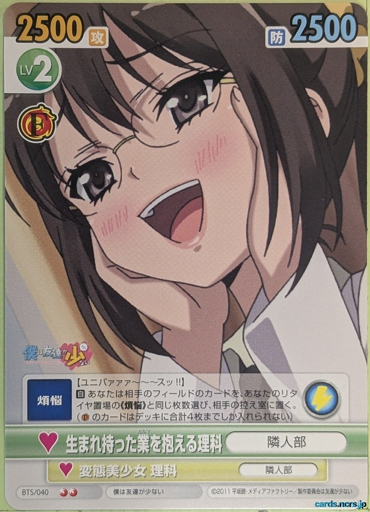 Victory Spark Haganai VS/BTS/040 2 Star Rika Shiguma Trading Card NM