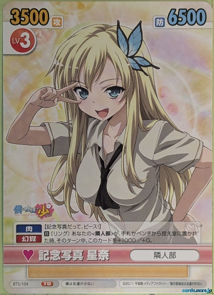 Victory Spark Haganai VS/BTS/104 TD Sena Kashiwazaki Trading Card NM