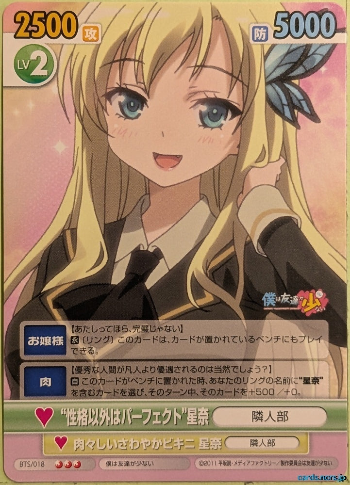 Victory Spark Haganai VS/BTS/018 N Sena Kashiwazaki Trading Card NM