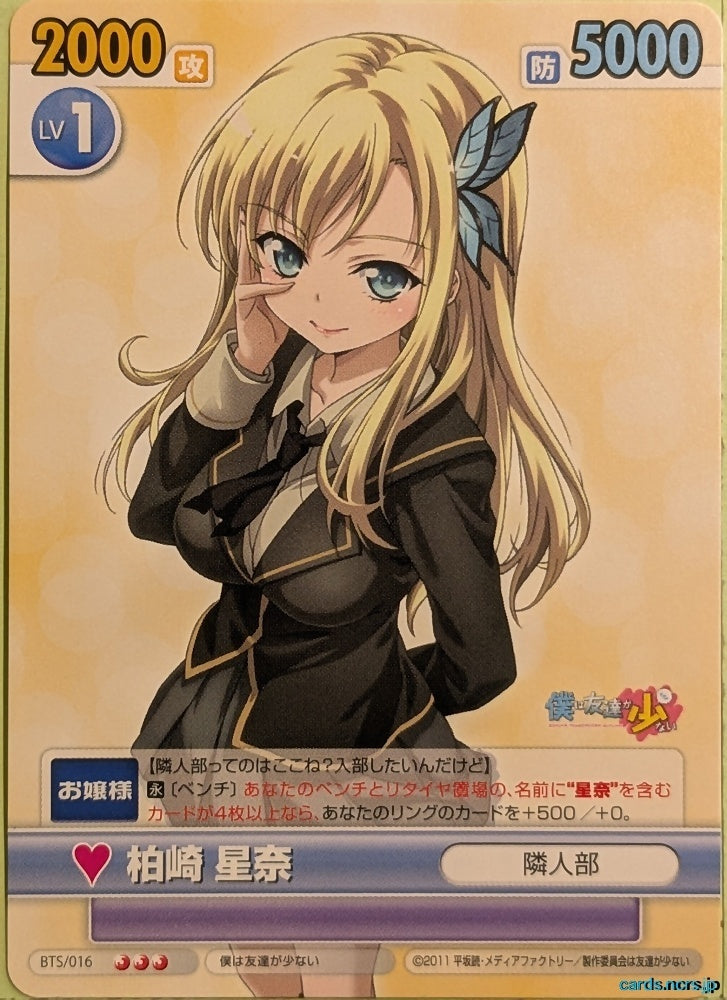 Victory Spark Haganai VS/BTS/016 N Sena Kashiwazaki Trading Card NM