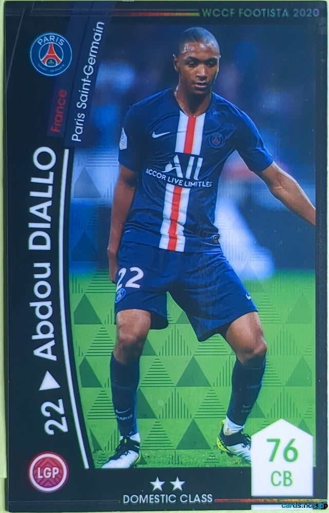 FOOTISTA Football FOOTISTA/F20-EX Abdou Diallo Trading Card NM