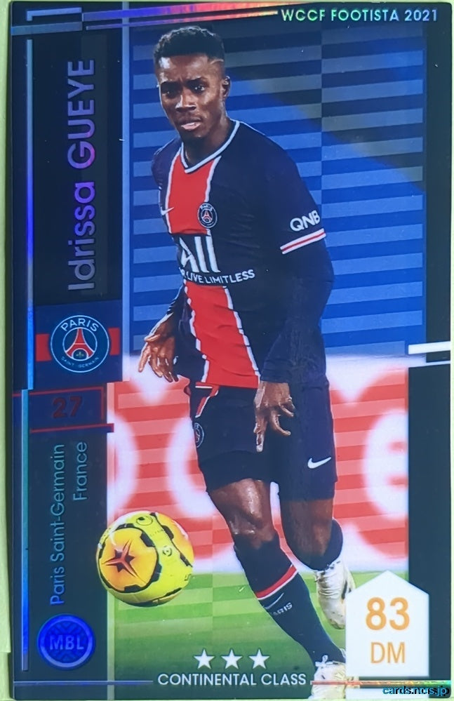 FOOTISTA Football FOOTISTA/F21-PSG-027 Idrissa Gueye Trading Card NM