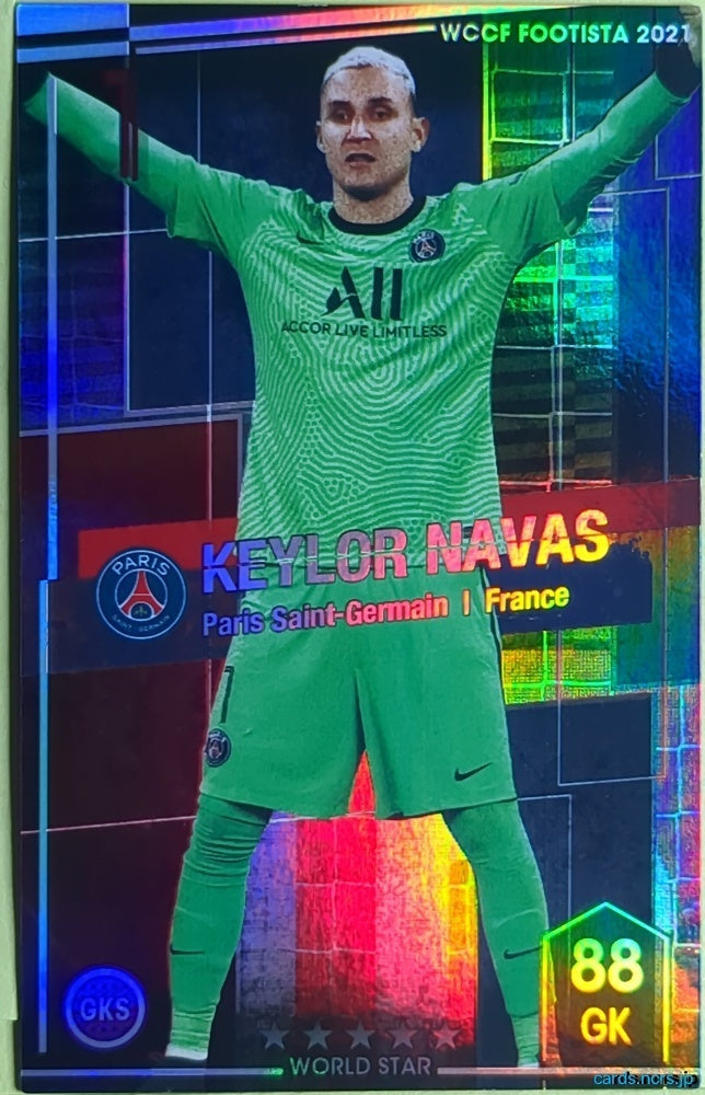 FOOTISTA Football FOOTISTA/F21-R KEYLOR NAVAS Trading Card NM