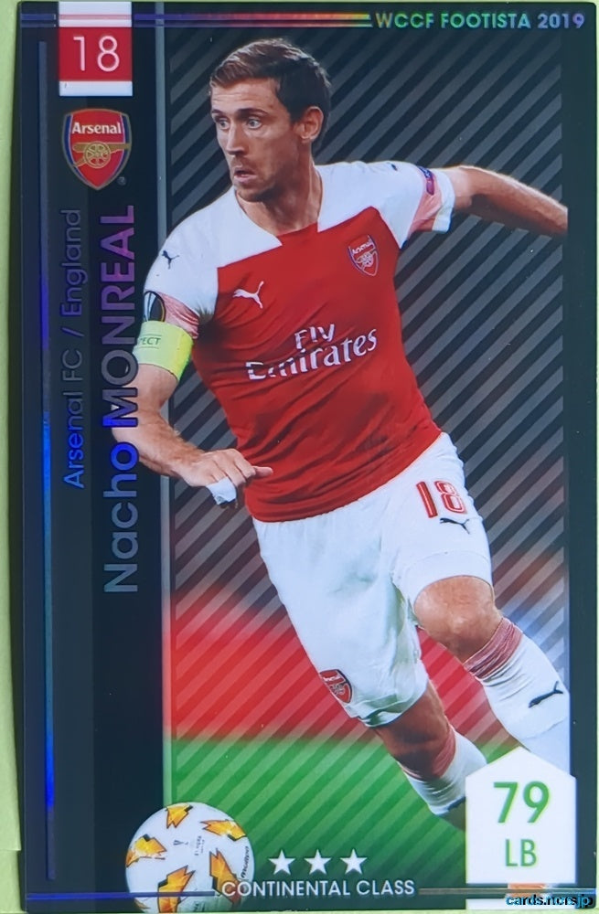 FOOTISTA Football FOOTISTA/F19-ST-R-ARS-18 Nacho Monreal Trading Card NM