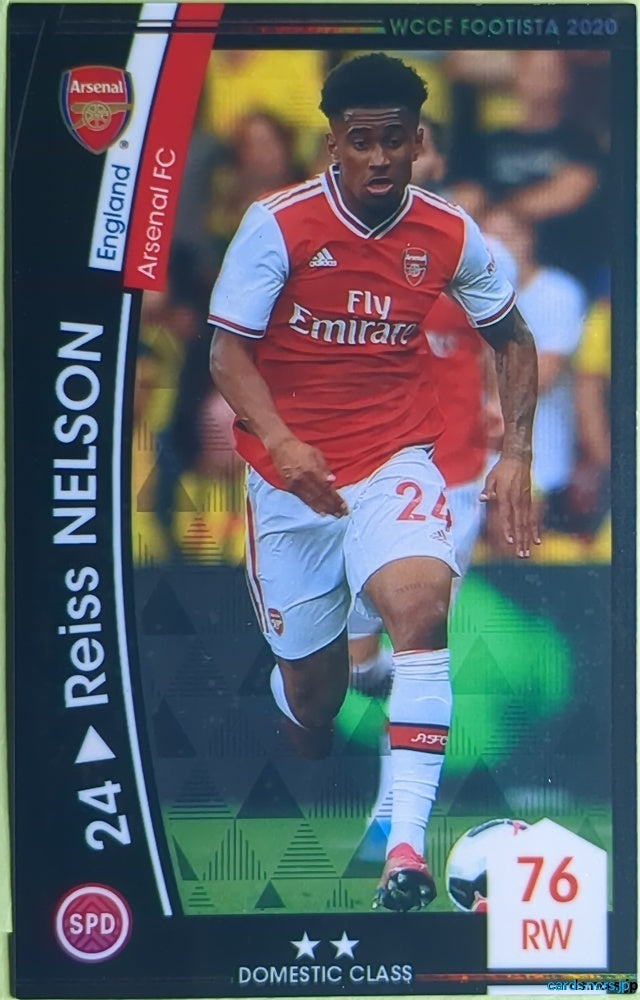FOOTISTA Football FOOTISTA/F20-EX-ARS-24 Reiss Nelson Trading Card NM