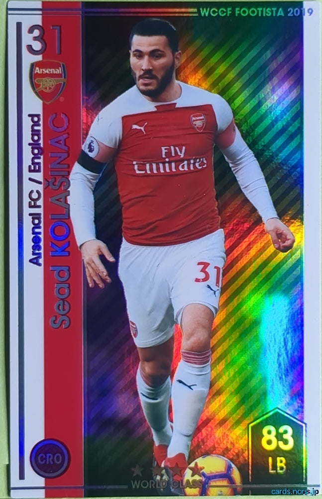 FOOTISTA Football FOOTISTA/F19-6-001 Sead Kolasinac Trading Card NM