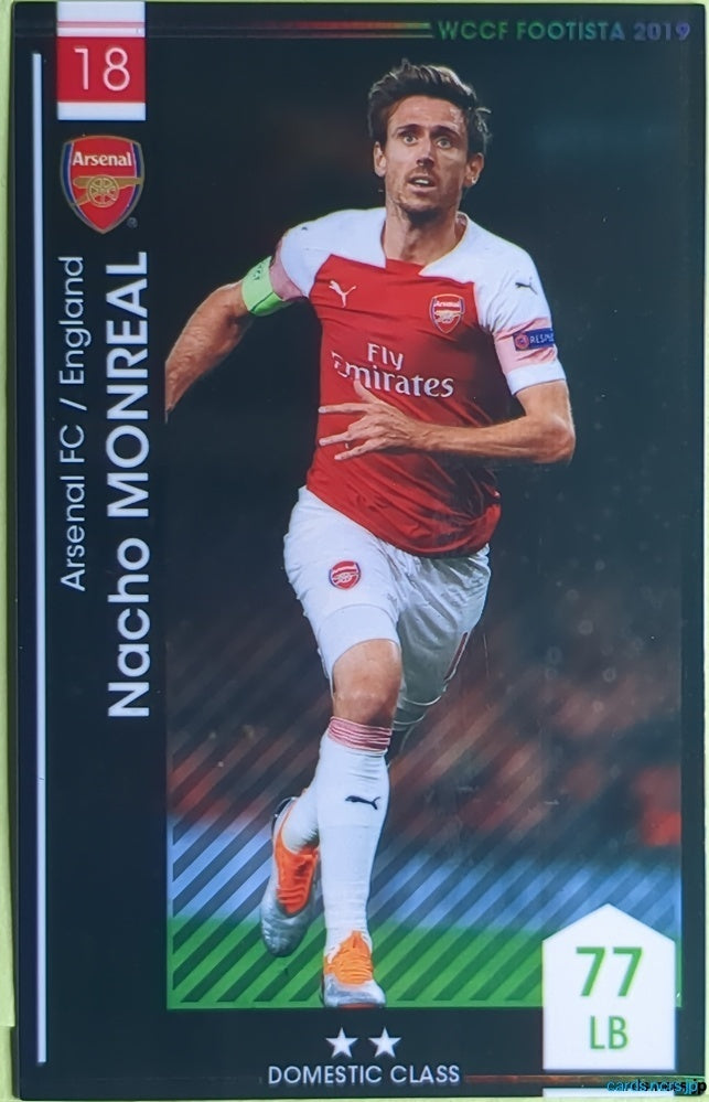 FOOTISTA Football FOOTISTA/F19-ST-ARS-18 Nacho Monreal Trading Card NM