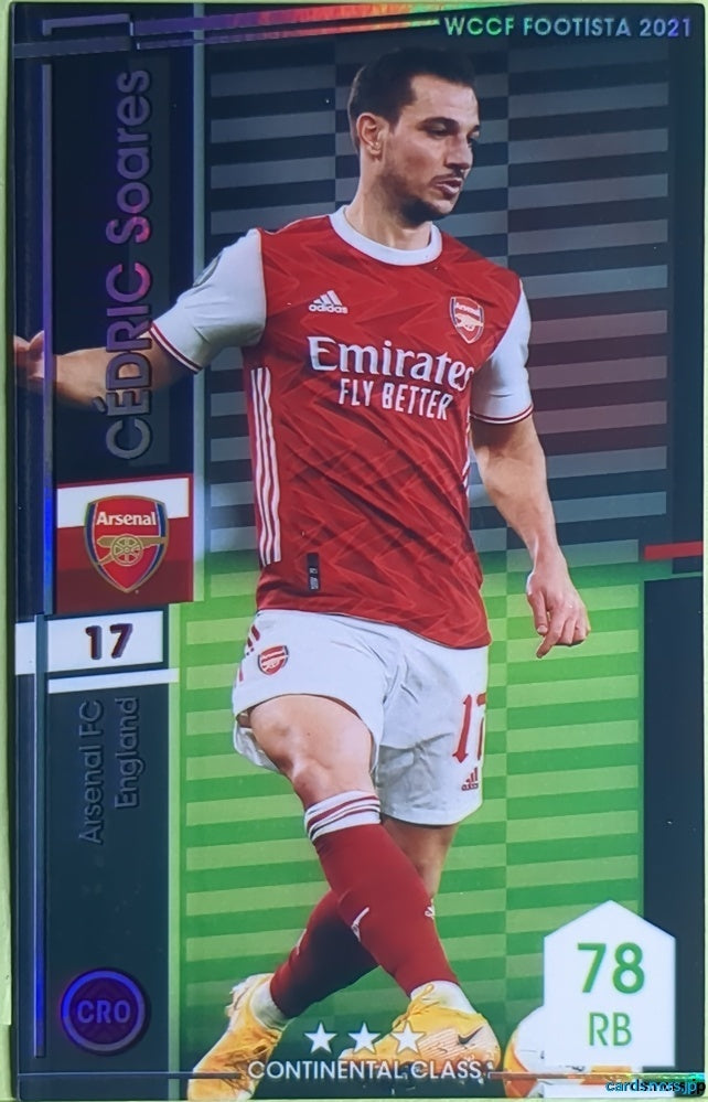 FOOTISTA Football FOOTISTA/F21-R-ARS-017 Cédric Soares Trading Card NM