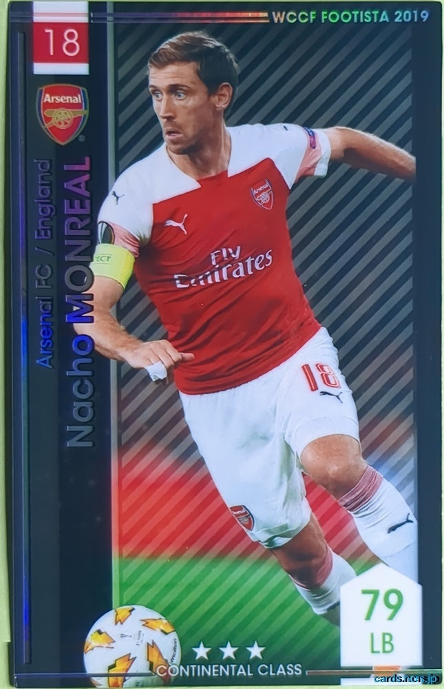 FOOTISTA Football FOOTISTA/F19-ST-ARS-18-R Nacho Monreal Trading Card NM