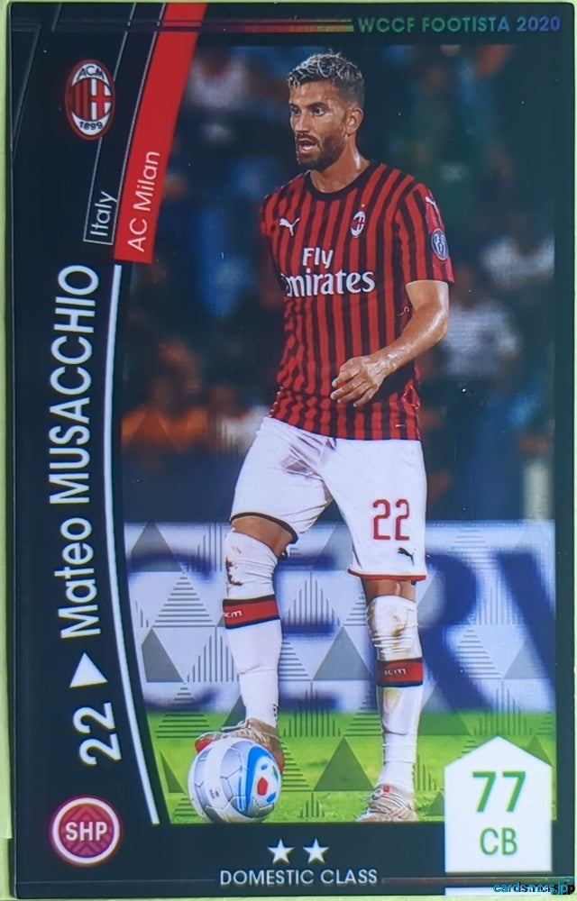 FOOTISTA Football FOOTISTA/F20-2-010 Mateo Musacchio Trading Card NM
