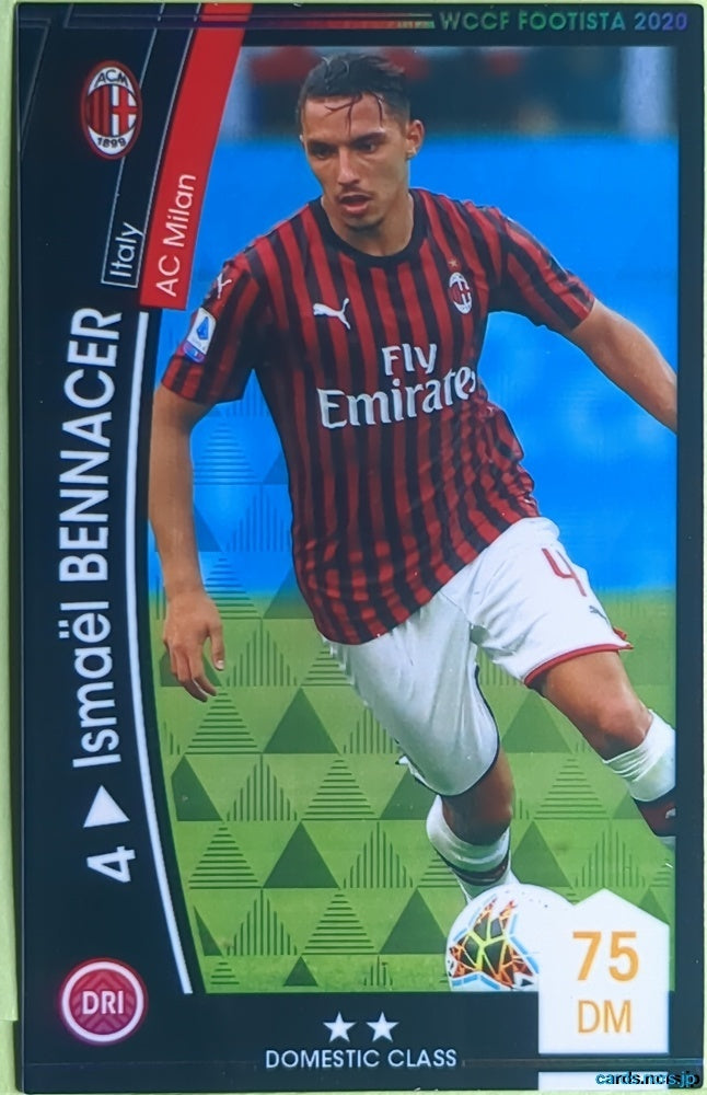 FOOTISTA Football FOOTISTA/F20-EX-ACM-4 Ismaël Bennacer Trading Card NM