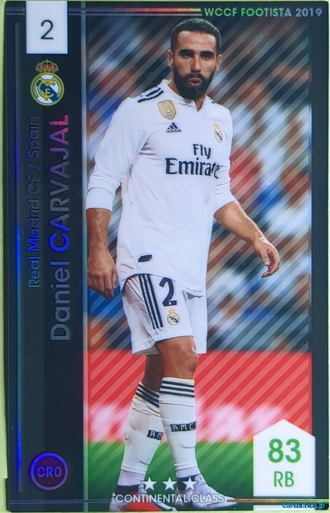 FOOTISTA Football FOOTISTA/F19-ST-RMA-2 Daniel CARVAJAL Trading Card NM