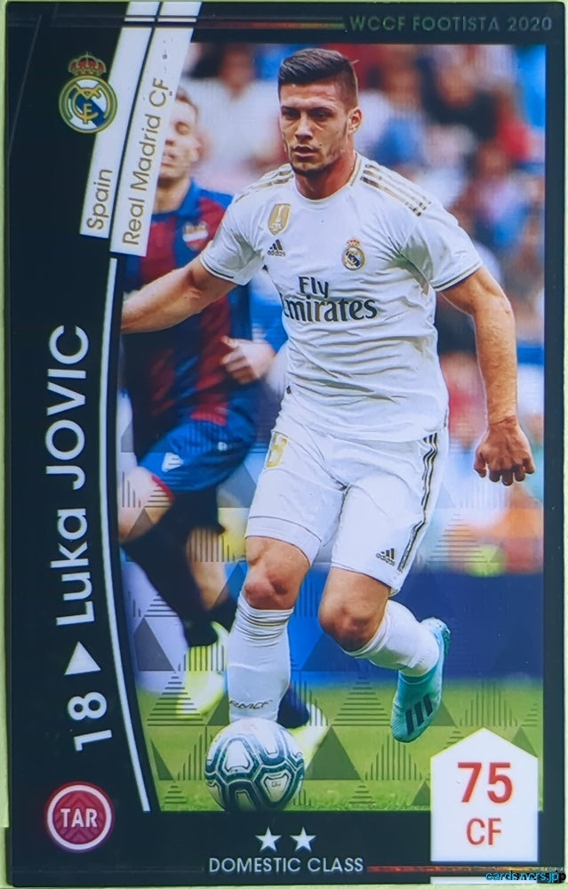 FOOTISTA Football FOOTISTA/F20-EX-RMA-18 Luka Jovic Trading Card NM