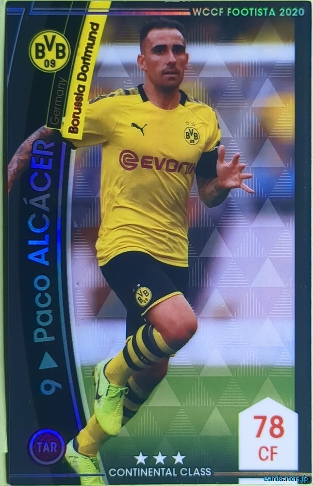 FOOTISTA Football FOOTISTA/F20-4-009 Paco ALCÁCER Trading Card NM