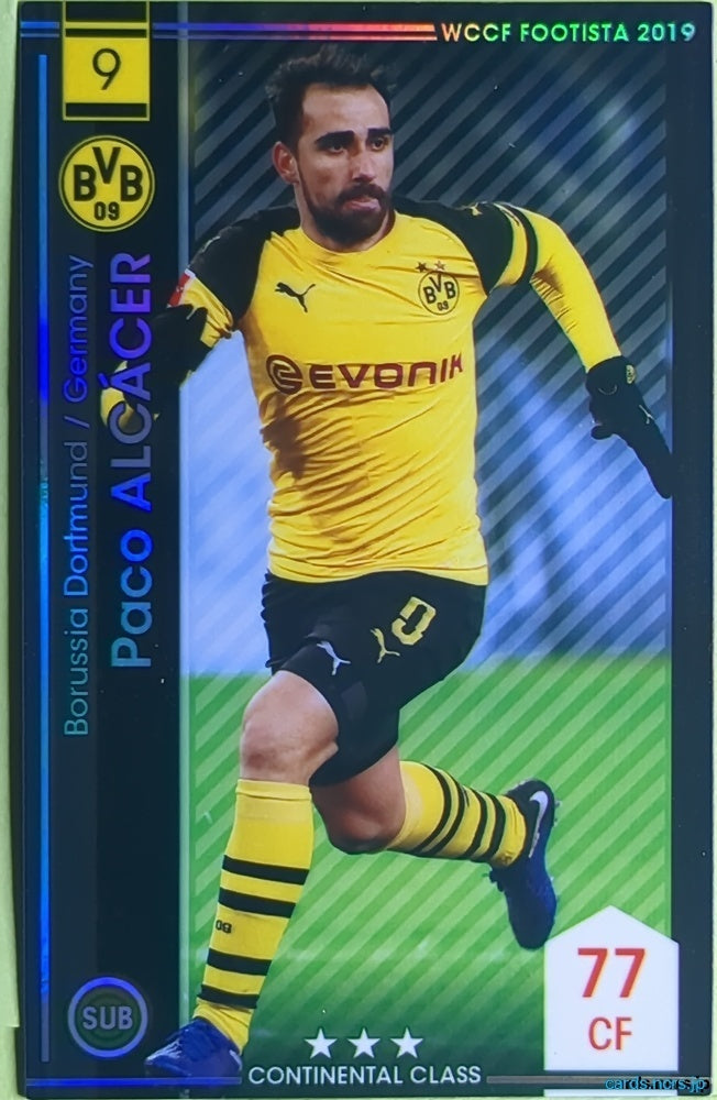 FOOTISTA Football FOOTISTA/F19-5-009 Paco ALCÁCER Trading Card NM