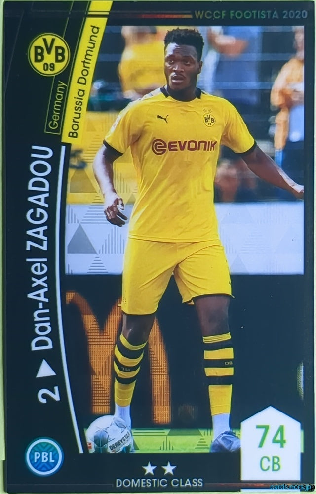 FOOTISTA Football FOOTISTA/F20-EX-BVB-2 Dan-Axel Zagadou Trading Card NM