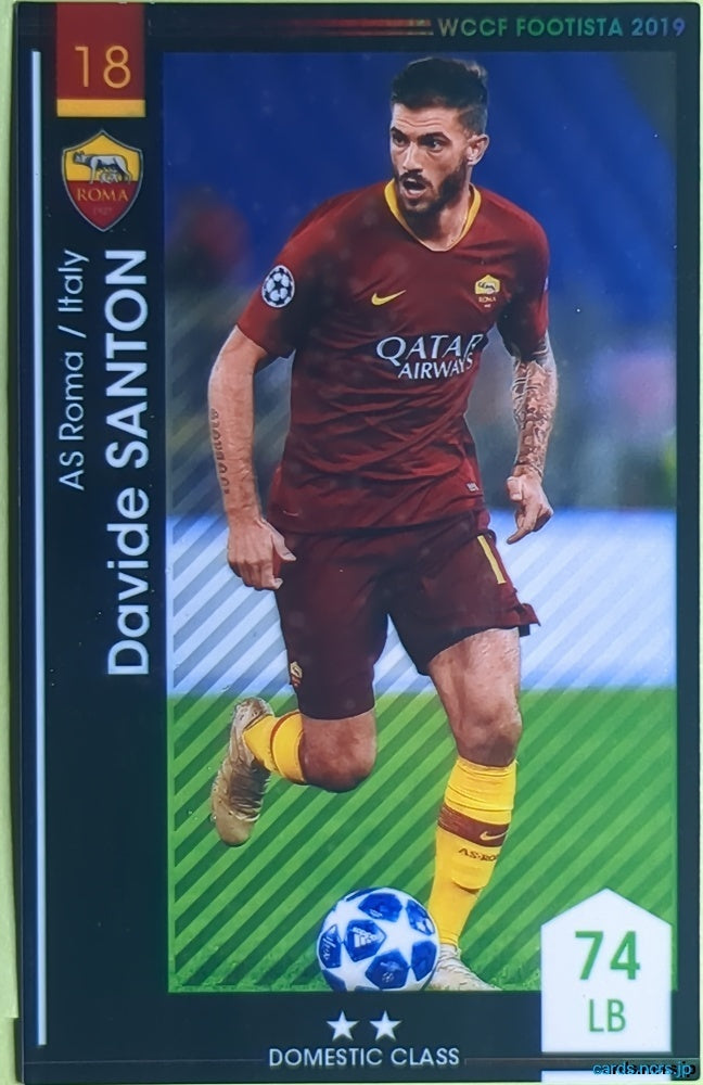 FOOTISTA Football FOOTISTA/F19-4-012 Davide Santon Trading Card NM