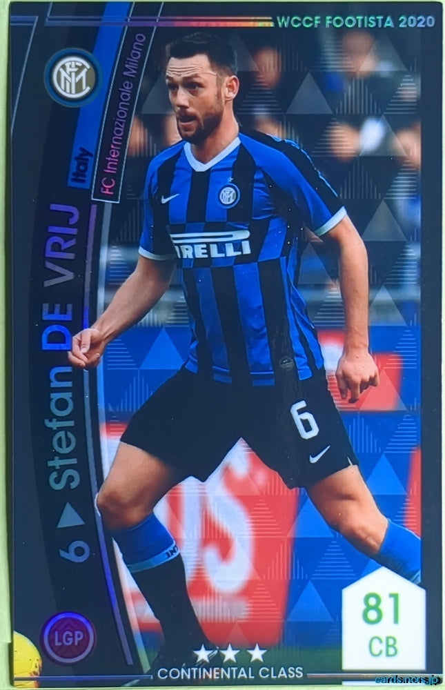 FOOTISTA Football FOOTISTA/F20-6-013 Stefan de Vrij Trading Card NM