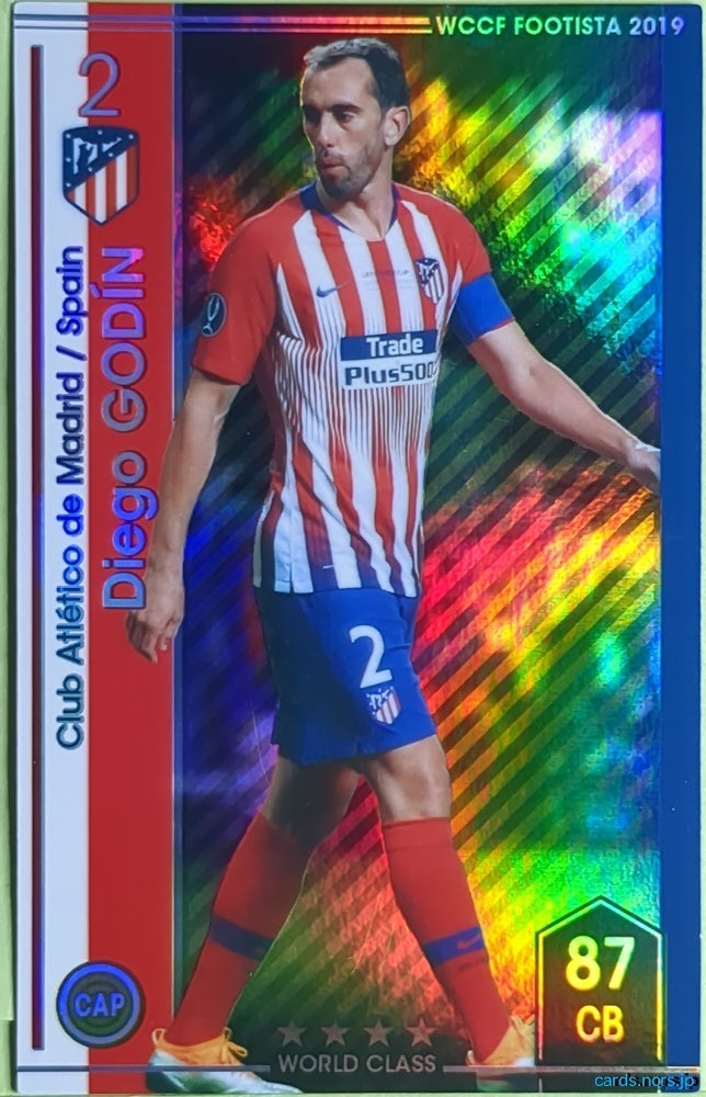 FOOTISTA Football FOOTISTA/F19-ST-ATM-2 Diego GODIN Trading Card EX