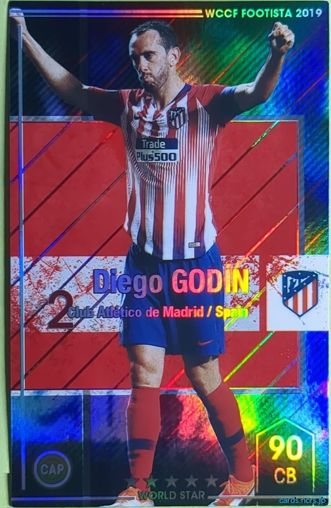 FOOTISTA Football FOOTISTA/F19-ST-R Diego GODIN Trading Card EX