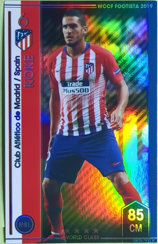 FOOTISTA Football FOOTISTA/F19-1-021 Koke Trading Card EX