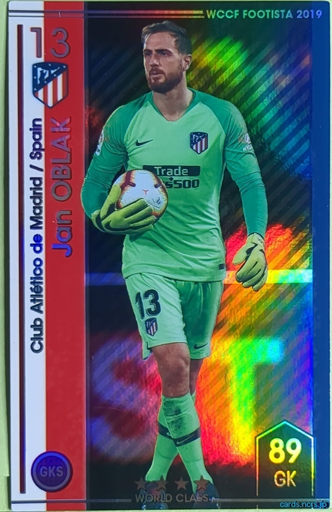FOOTISTA Football FOOTISTA/F19-3-022 Jan Oblak Trading Card EX