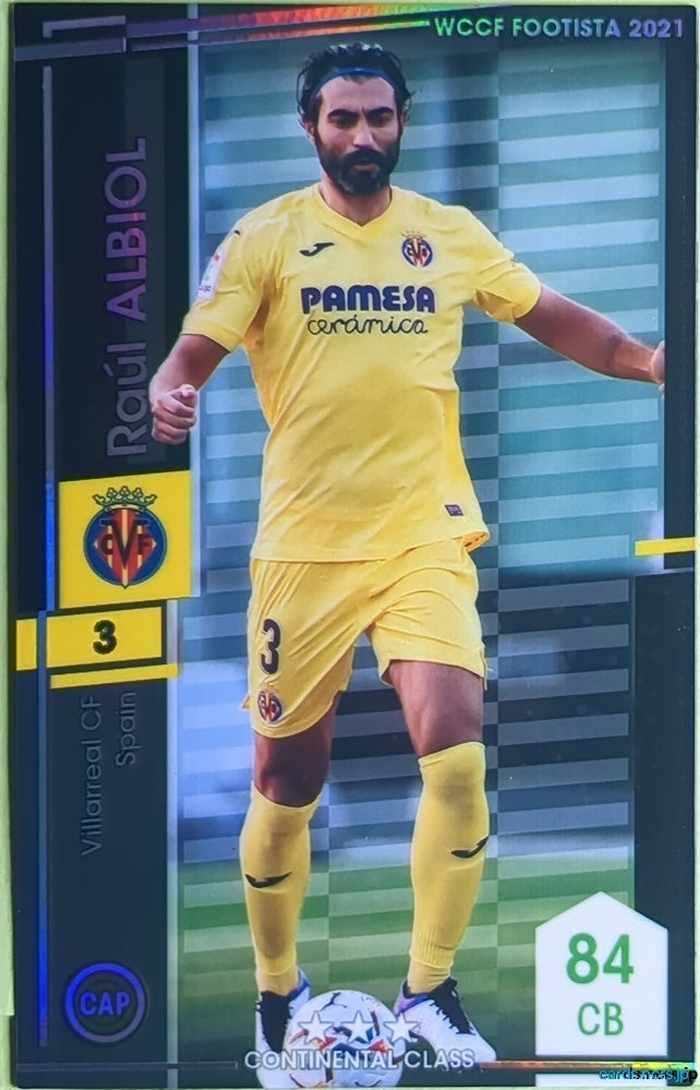FOOTISTA Football FOOTISTA/F21-VIL-3 Raúl Albiol Trading Card EX