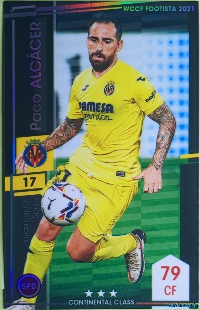 FOOTISTA Football FOOTISTA/F21-VIL-17 Paco ALCÁCER Trading Card EX