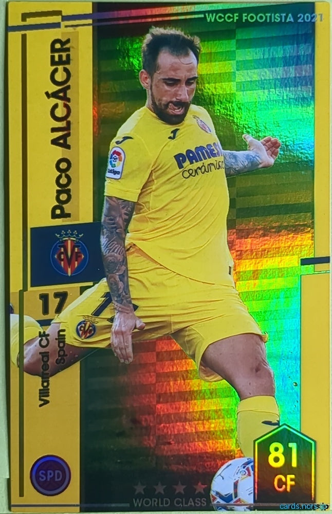 FOOTISTA Football FOOTISTA/F21-R-VIL-17 Paco ALCÁCER Trading Card EX