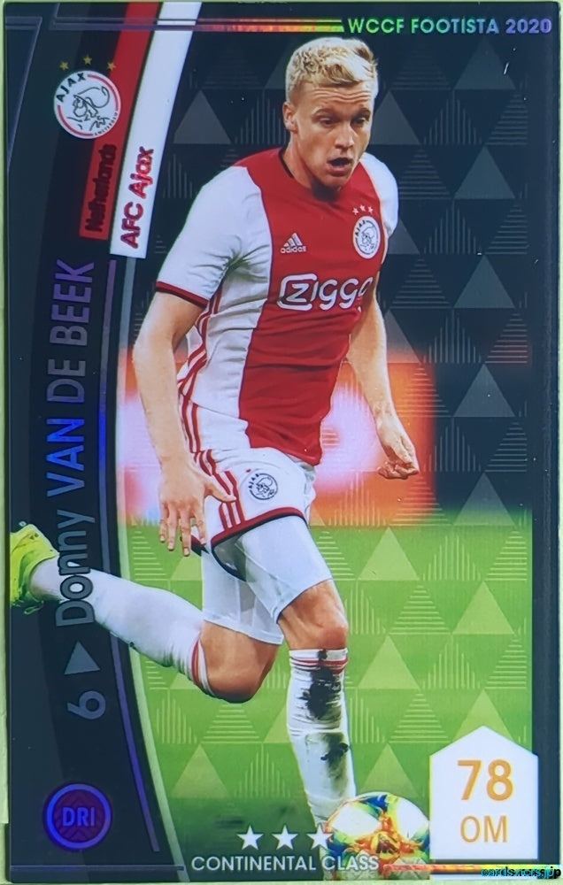 FOOTISTA Football FOOTISTA/F20-2-017 Donny van de Beek Trading Card EX
