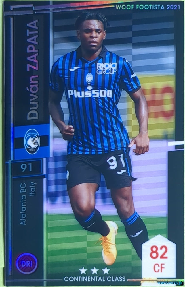FOOTISTA Football FOOTISTA/F21-ATA-91 Duván Zapata Trading Card EX