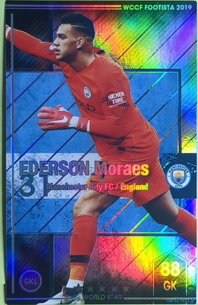 FOOTISTA Football FOOTISTA/F19-1-004-R EDERSON Moraes Trading Card EX