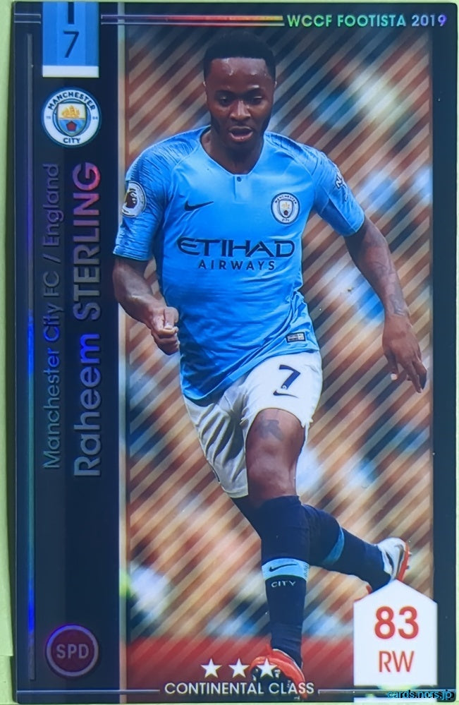 FOOTISTA Football FOOTISTA/F19-1-006 Raheem Sterling Trading Card EX