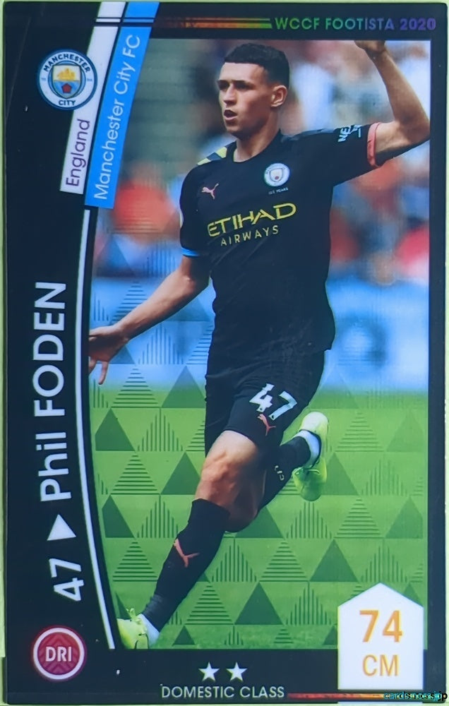 FOOTISTA Football FOOTISTA/F20-EX-MCI-47 Phil Foden Trading Card EX