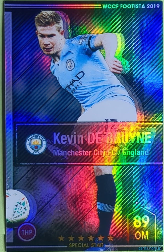 FOOTISTA Football FOOTISTA/F19-4-005-R Kevin De Bruyne Trading Card EX